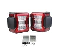 LTQSIV Pour Jeep Pour Wrangler JK 2007-2017 Version UE Feu Arrière À LED Feu De Freinage Arrière Feu Clignotant Feu De Circulation Diurne(Red lens)