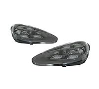 LTQSIV Pour Porsche Pour Cayenne 958.1 958.2 2011-2018 Mise À Niveau 2020 Ensemble De Phares De Voiture Feux Avant Lampes Phares(15-18 Headlights,Left-Hand Drive)