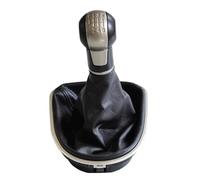 LTQSIV Pour Seat Pour Leon 1P 2005 2006 2007 2008 2009 2010 2011 2012 Pommeau De Levier De Vitesse À 5 Vitesses Pour Voiture Avec Soufflet En Cuir(6 Speed)