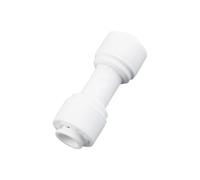 LTRAJUYNH 1/4'' Straight Union Push to Quick Fitting for RO Water Misting System Connector 10Pcs(10pcs White) Fittings