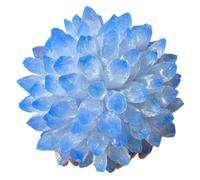 LTRAJUYNH 1pc 510-600g amas de cristal de quartz fantôme bleu pierre précieuse spirituelle