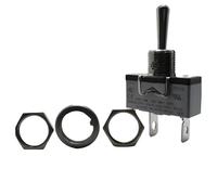 LTRAJUYNH 1PC 9016 Toggle Switch 3-pin 3-Position Bilateral Reset (on)-Off-(on) Hole 12MM 20A277V