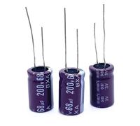 LTRAJUYNH 3pcs/lot 68UF 200v 68UF Aluminum electrolytic Capacitor Size 13 * 20 T24 20%