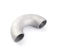 LTRAJUYNH 45mm OD 304 Stainless Steel 180 Degree Elbow Butt Welded Pipe Fitting