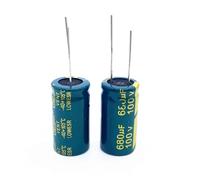 LTRAJUYNH 4pcs/lot High Frequency Low impedance 100v 680UF Aluminum electrolytic Capacitor Size 16 * 30 680UF 20%