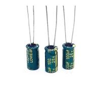 LTRAJUYNH 50pcs/lot T01 25V 100UF Low ESR/Impedance High Frequency Aluminum Electrolytic Capacitor Size 6 * 12 100UF25V 20%