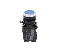 LTRAJUYNH Blue Self-Reset Momentary Push Button Switch Type 1NO+1NC