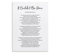 LTRAJUYNH Classic Motivational Poem It Couldnt Be Done Poster | Perseverance Quote Print for Classroom(Framed,12x18inch(30x45cm))