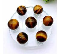 LTRAJUYNH Decorative Ornaments Tiger Eye Stone Crystal Ball Seven-Star Array Bracket Set Home Decoration