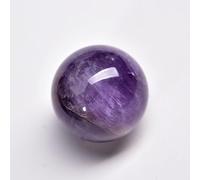 LTRAJUYNH Dream Amethyst Crystal Ball,Small Crystals Sphere Prop Ornament for Feng Shui Divination Fortune Telling Tabletop Home Office Desk Decor,50mm