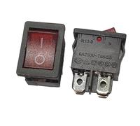 LTRAJUYNH Interrupteur Marche/arrêt Rouge à 4 Broches, 2 Vitesses, 6 A, 250 V, T85/55, 21 x 15 mm, 1 pièce, R13-0