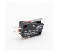 LTRAJUYNH Lot de 7 interrupteurs de Fin de Course momentanés V-151-1C25 SPDT 1NO 1NC à Levier à Galet