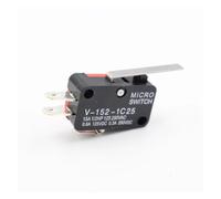 LTRAJUYNH Lot de 7 interrupteurs de Fin de Course momentanés V-152-1C25 SPDT 1NO 1NC à Levier à Galet