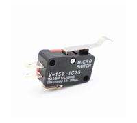 LTRAJUYNH Lot de 7 interrupteurs de Fin de Course momentanés V-154-1C25 SPDT 1NO 1NC à Levier à Galet