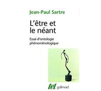 L'tre et le nant : Essai d'ontologie phnomnologique (Tel) (French Edition) by J P Sartre(1976-04-15)
