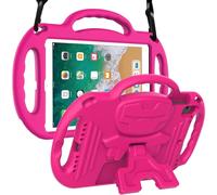 LTROP Étui pour iPad 6e génération, 9,7" 2018, iPad 9,7" - Léger, antichoc, poignée de support, bandoulière pour enfants pour Apple iPad 6e génération/5e génération/Air 2/Air bleu