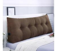 LTSRLL Coussin triangulaire doux pour tête de lit, coussin de dossier pour canapé-lit, grand coussin de soutien du corps, traversin amovible