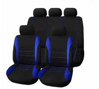 LTSRLL Housses de Siège Voiture pour R-enault Captur II I/Captur E-Tech 2019-2024, Ensemble Complet Auto Couvre Sieges Respirant Confortable Protection Siege Accessoire,A/9pcs Set Blue