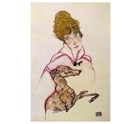 Ltt-Ydd-Ccl Egon Schiele Peinture sur toile pour salon, chambre à coucher, décoration d'intérieur (sans cadre, 70 x 100 cm)