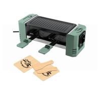 LTTLE BALANCE 8949 Happy Connect 2-4 Meuuuh…!, Raclette 1 ou 2 personnes, Assemblage en série de 4 appareils possibles, Sans PFAS, Antiadhésif, 320 W, Sapin