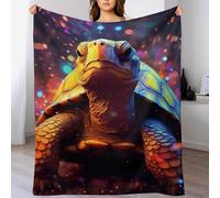 LTTTT Couvre-lit Tortue, Couverture en Flannel, Le Camping & La Maison, Couvertures De Canapé Salon Douce 180×200cm