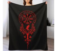 LTTTT Mythe Viking Polaire De Flannel Et Couverture, Confortable, Douce Et Chaude, pour Chambre À Coucher, Canapé, Jardin, Camping 180×200cm