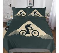 LTTTT VTT Housse De Couette 3 Pièces avec Taies D'oreillers Adultes Enfant Doux Microfibre Housse De Couette Parure De Lit Double (200x200cm)