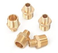 LTWFITTING 1/2-Pouce x 1/4-Pouce Male NPT Hex Nipple Réduire de Tuyau Raccord en Laiton (paquet de 5)