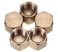 LTWFITTING 1/4-Pouce Femelle NPT Bouchon Sans Plomb de Tuyau Raccord en Laiton (paquet de 5)