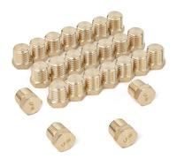 LTWFITTING 1/4-Pouce Mâle NPT Hex Bouchon à Tête Solide Sans Plomb de Tuyau Raccord en Laiton (paquet de 25)