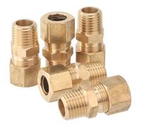 LTWFITTING 3/8-Pouce OD x 1/4-Pouce Male NPT Compression Connecteur Raccord en Laiton (paquet de 5)