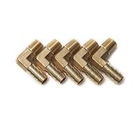 LTWFITTING 90 Degré Coude Laiton Barbillon Raccord 1/8-Pouce Mâle BSPT x 5/16-Pouce(8mm) ID Tuyau Bateau Eau (paquet de 5)