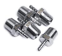 LTWFITTING Barbelé Raccord Coupleur/Connecteur 1/4-Pouce Mâle BSPT x 1/8-Pouce(3mm) Tuyau Barbillon Acier Inoxydable 316 de Tuyau Pétrole Eau (paquet de 5)