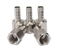 LTWFITTING Barre Production 5/16" Tuyau ID x 1/4" Femelle NPT Coupleur Barbillon Raccord en Acier Inoxydable 316 de Tuyau (paquet de 5)