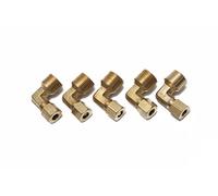 LTWFITTING Coude raccord compression en Laiton 1/4" OD x 3/8" Mâle NPT (lot de 5)