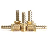 LTWFITTING Messing Fittings Anschluss 1/4" Außengewinde IG x 1/4"(6 mm) Schlauch (5 Stück)