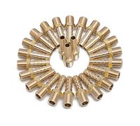 LTWFITTING Messing Fittings Anschluss 1/8" Außengewinde IG x 1/4"(6 mm) Schlauch (25 Stück)