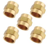 LTWFITTING Messing Fittings beidseitig Sechskant 3/4" IG Innengewinde Verbindung (5 Stücke)