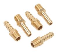 LTWFITTING Raccords en Laiton 1/8" Mâle R x 6 mm pour Durites(5 Pièces)