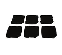 LTWHOME Compatible Activé Carboné Mousseux Filtration Tapis Convient pour Eheim Professionnel Pro 3 250, 250T, 350, 350T, 600/ Ultra G Pro 3 Filtre 2071,2073,2075 Et Eheim Pro 3e 350/2074 (Paquet de 6)