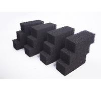 LTWHOME Compatible en Mousse Carbonée Moyen Filtre Convient pour Tetra CF 400/600 Plus (Paquet de 12)