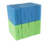 LTWHOME Compatible en Mousse Convient pour Oase Biotec Screenmatic 18 & 36 Remplacement Etang Bleu Grossier et Vert Excellent Mousseux Filtre Éponge (Paquet de 16)