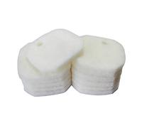 LTWHOME Compatible Excellent Filtration Mousseux Convient pour AquaOne Aqua One AQUIS 1200/1250 et 1000/1050(Naturel Blanc, Paquet de 12)