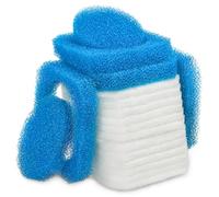 LTWHOME Lot de 16 coussinets en mousse épaisse et polaire de rechange pour JBL CRISTAL PROFI, e 150X/e 190X UNIBLOC, SymecPad