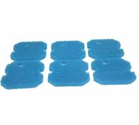 LTWHOME Remplacement Bleu Grossier Filtration Tapis Convient pour Eheim 2616261 Professionnel Pro 2 2226/2326/ 2026/2128 et Expérience 350 (Paquet de 6)