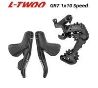 LTWOO GR7 1x10s, groupe de vélo de route, manette de vitesse R/L + dérailleurs arrière, cyclo-cross de vélo de gravier à 10 vitesses Le levier de vitesses R-L et RD