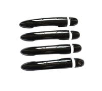 LTXCNI Accessoires Poignée De Porte Garniture Noir Brillant pour R&ENAULT pour Clio 3 MK3 III 2006 2007 2008 2009 2010 2011 2012 2013 Poignée De Porte Latérale(4DC-1)