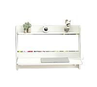 LTYKNGH Bureau Mural Rabattable Bureau Mural Pliant | Table de chevet en bois massif, poste de travail peu encombrant suspendu(White 60X6.2X60)