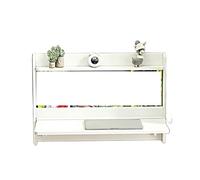 LTYKNGH Bureau Mural Rabattable Bureau Mural Pliant | Table de chevet flottante en bois massif peu encombrante(White 60X6.2X60)