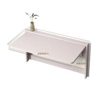 LTYKNGH Bureau Mural Rabattable Table Pliante à Montage Mural | Bureau peu encombrant, vanité cachée mince, salle à manger multifonctionnelle(Gray - large desk)